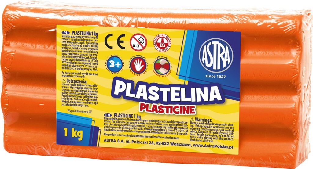 ASTRA Knetmasse 1kg Orange, 303111005 Produktbild 