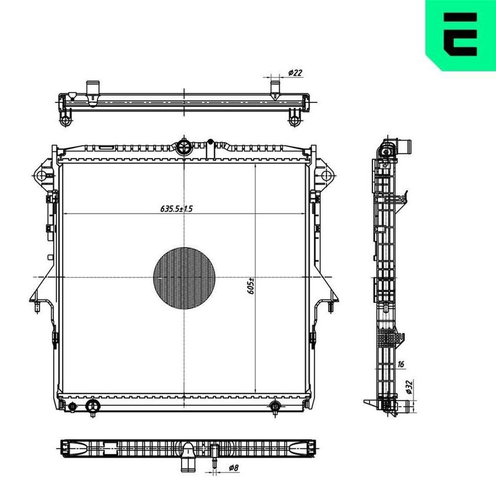 ERA 673354 Kühler Wasserkühler Motorkühler für FORD RANGER (TKE)