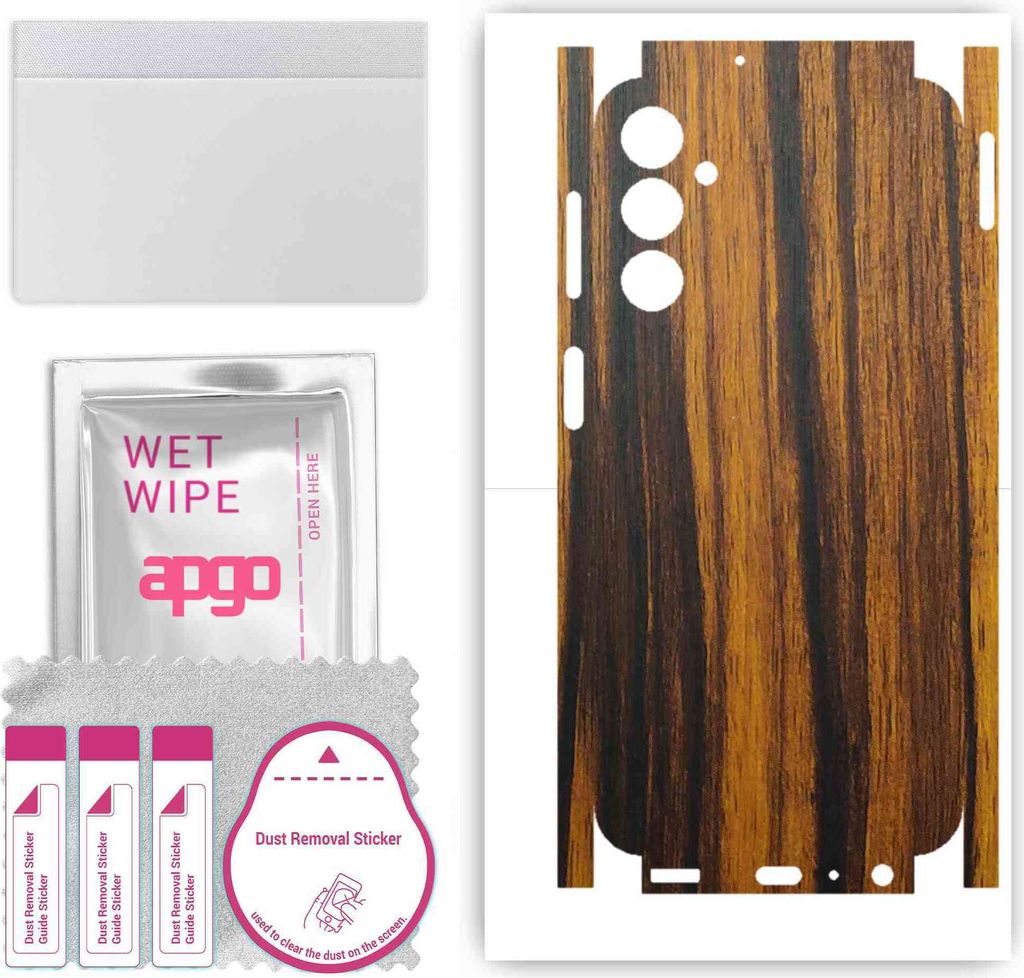 apgo Rückseite + Seiten Schutzfolie, Skin, kompatibel mit Samsung Galaxy A24, Hinten Displayschutzfolie aus Vinylfolie, kratzfest, einfache Montag...
