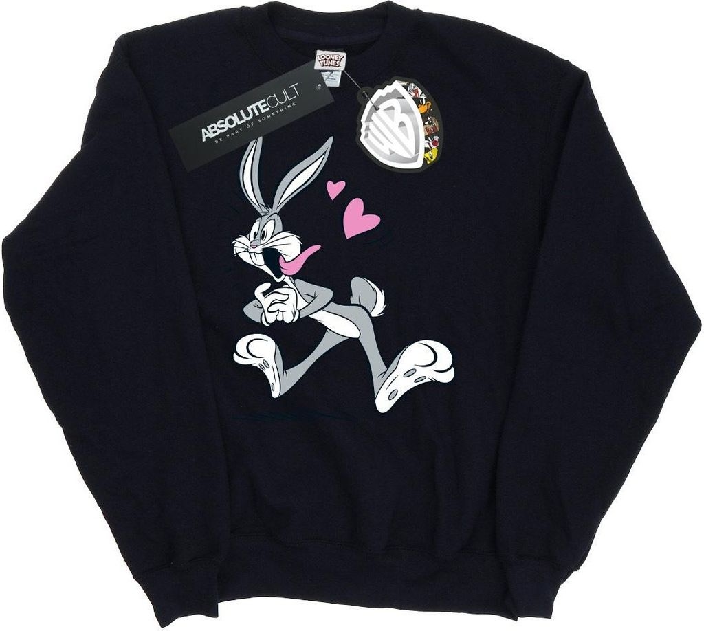 Looney Tunes - "In Love" Sweatshirt für Damen BI23516 (M) (Schwarz)