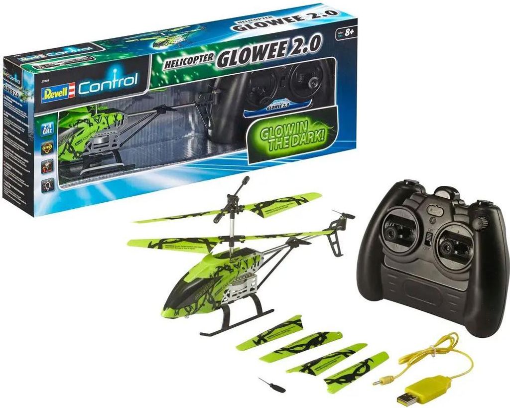 Revell GLOWEE 2.0, Helikopter, 8 lat(a), Litowo-polimerowy Zdjęcie produktu 