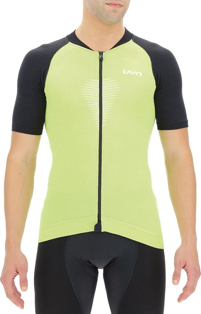 UYN Kurzarm Fahrradtrikot - BIKING GRANFONDO - Grün/Schwarz S