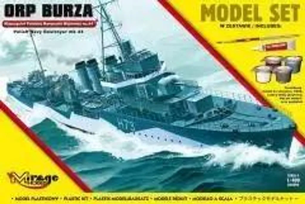 Maquette ORP Burza wz.44 Pologne - Destroyer WWII à assembler - Haute précision