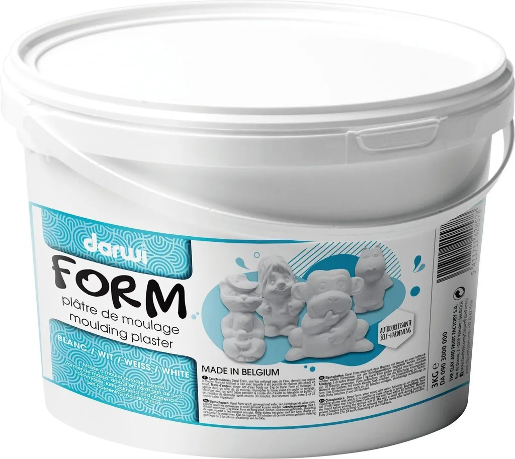 Réussir vos moulages d'art avec le plâtre en poudre Darwi seau 3kg