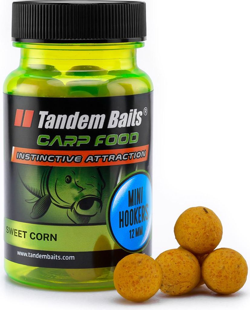 Tandem Baits Carp Food Perfection Mini Hookers Zuckermais, Karpfenfutter, Karpfen Angeln, Köder zum Große-Fische-Angeln, Karpfenzubehör für Pro...