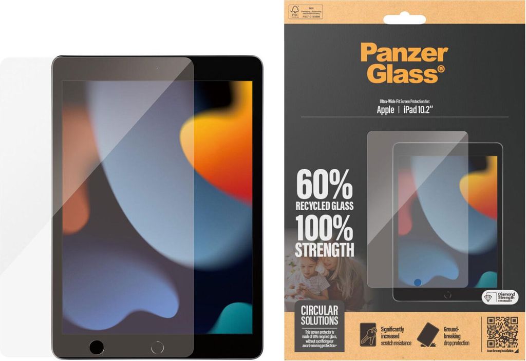 PanzerGlass Screen Protector iPad 10.2''  Ultra-Wide Fit Produktbild 