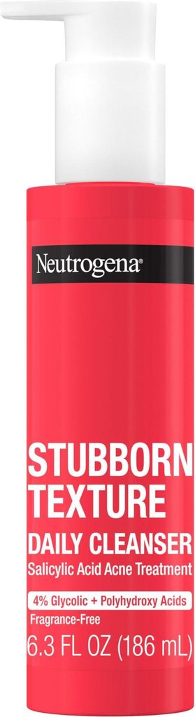 Reinigungsgel, Neutrogena, hartnäckige Textur, tägliche Reinigung, Peeling-Effekt gegen Hautausschläge, mit Glykolsäure 4% und PHA, parfümfrei...