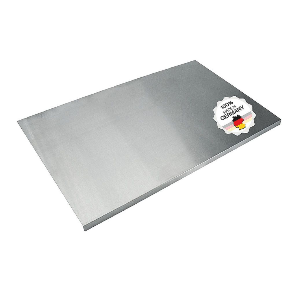Arbeitsplatte aus Edelstahl 800x500x20mm Produktbild 