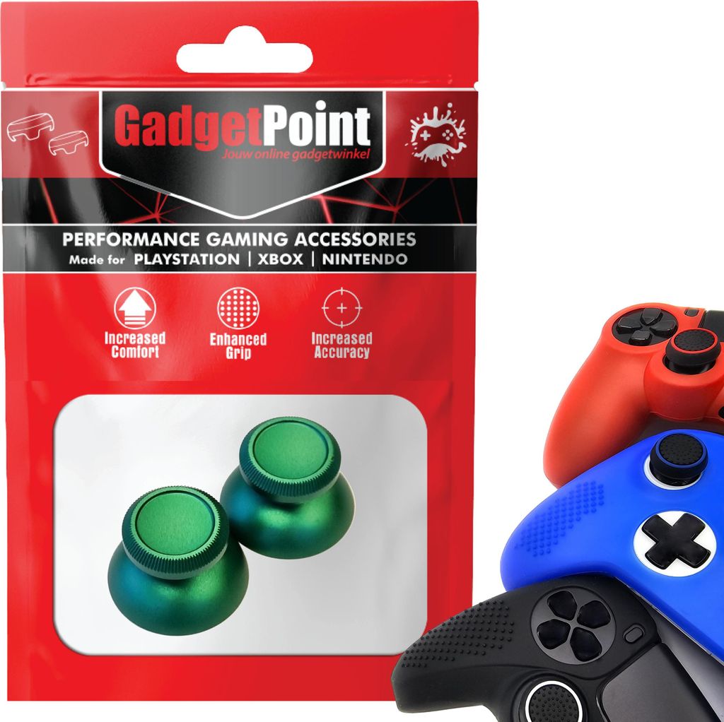 Thumbgrips - Thumb Grips voor PlayStation, PS5, Xbox X/S, One & Switch Pro Controller - Gaming Thumbgrips - Performance Anti-Slip Thumbsticks - Bes...