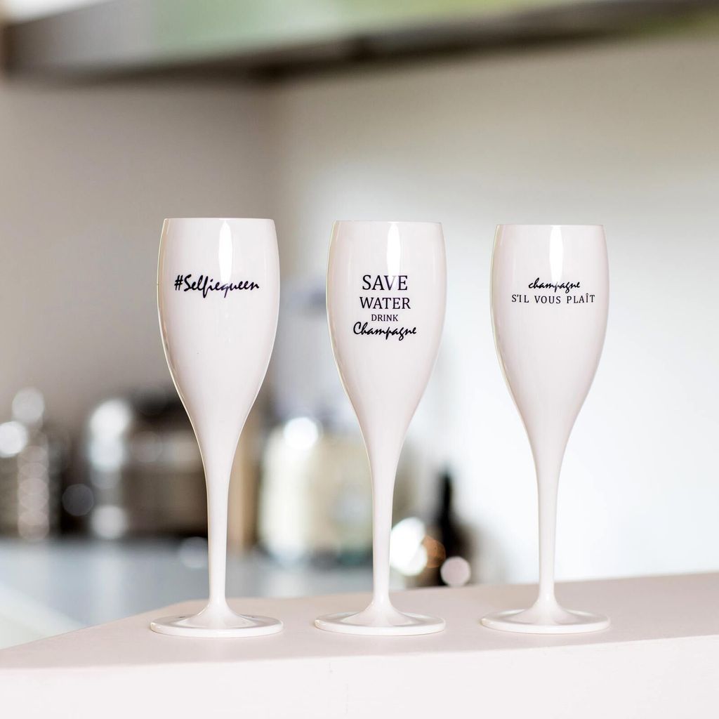 Koziol Cheers No. 1 Save Water Drink Champagne Super Glass Obrázek produktu 4