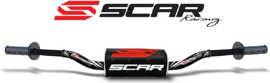 SCAR O² Lenker 28.6mm für MX, SX und Enduro mit 3D-Lenkerpolster