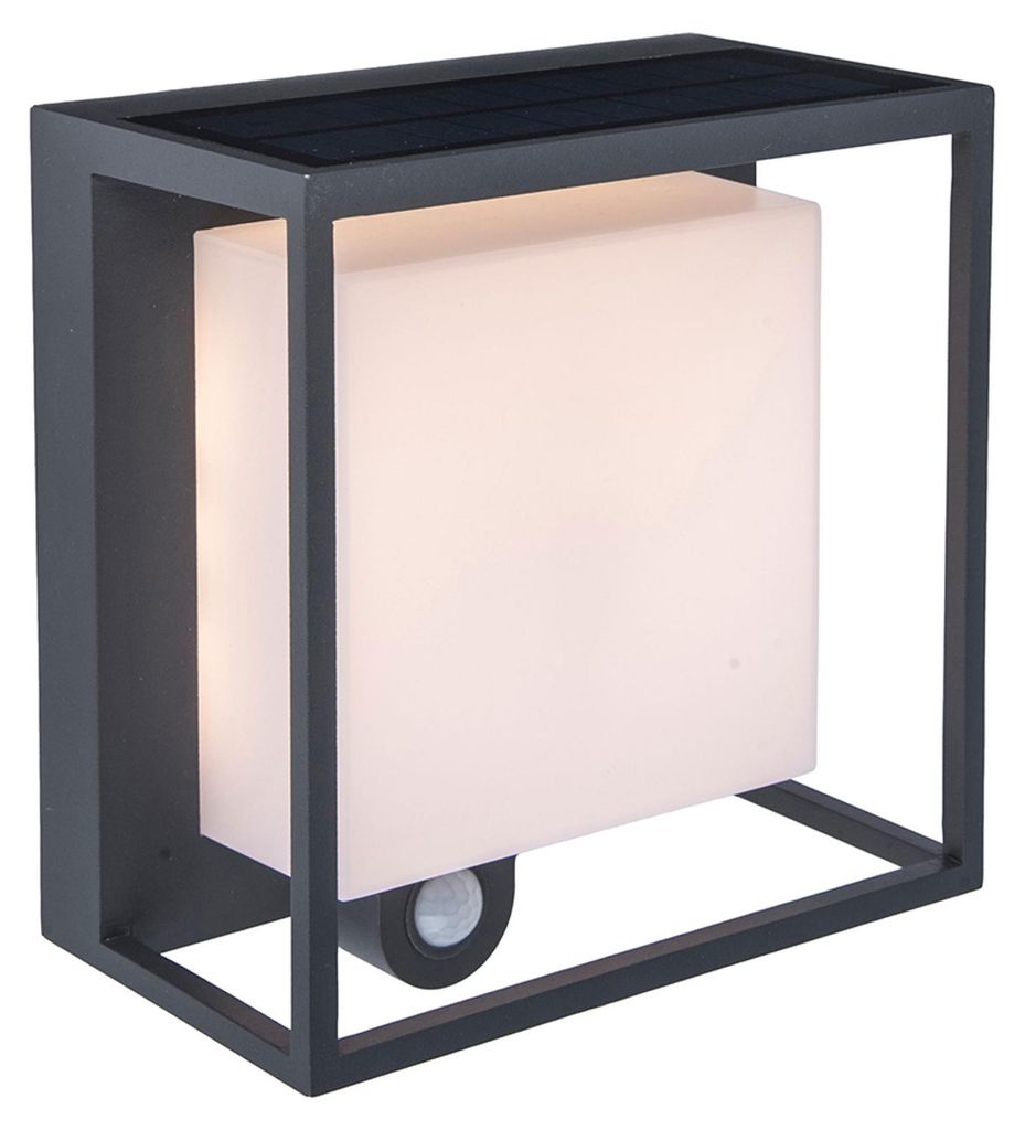 Lutec LED Außenleuchte Solar Curtis 3 W 19 x 16,5 cm Produktbild 