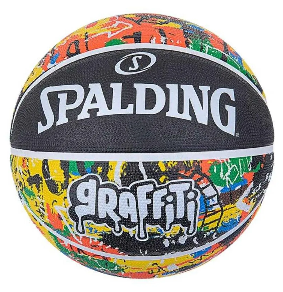 Ballon de Basket Spalding Graffiti : Anti-Usure et Grip Maximum en Taille 7