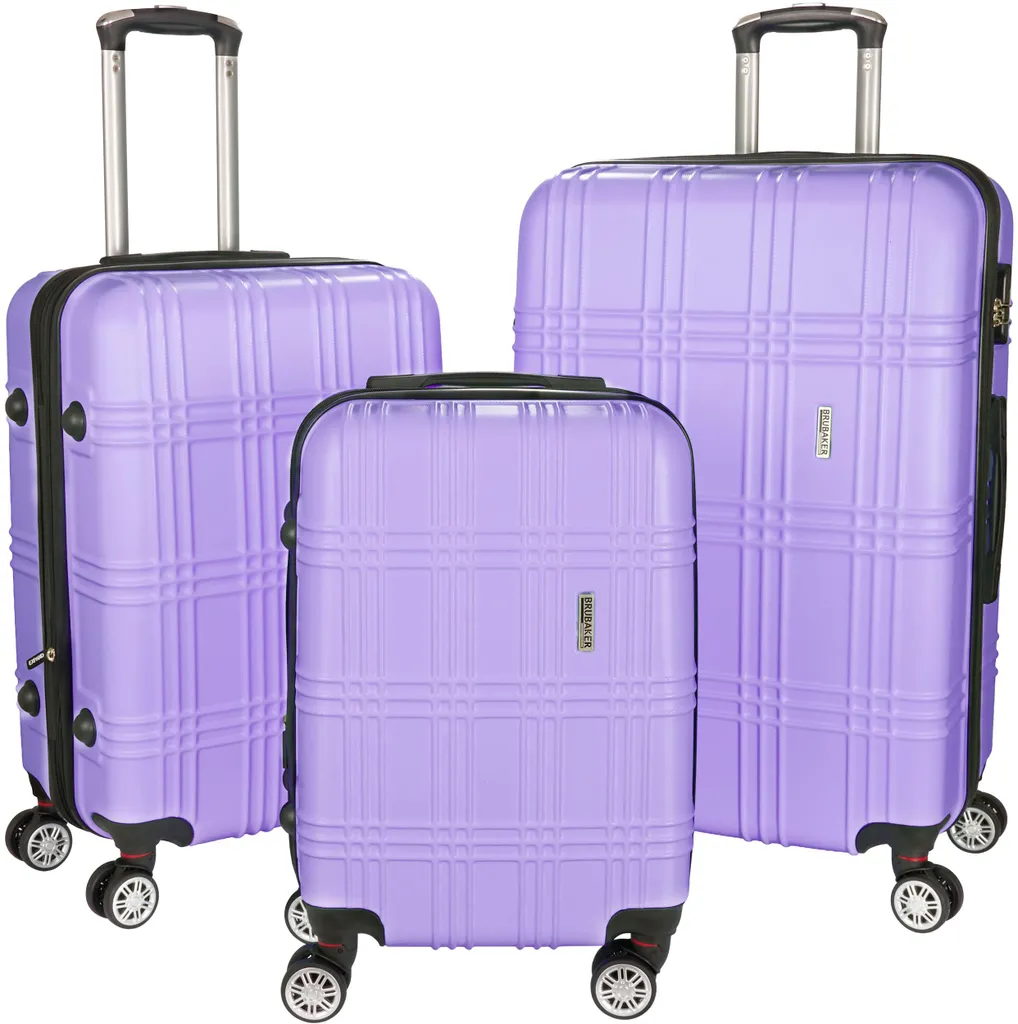 Valises rigides extensibles en lot de 3 avec roulettes BRUBAKER