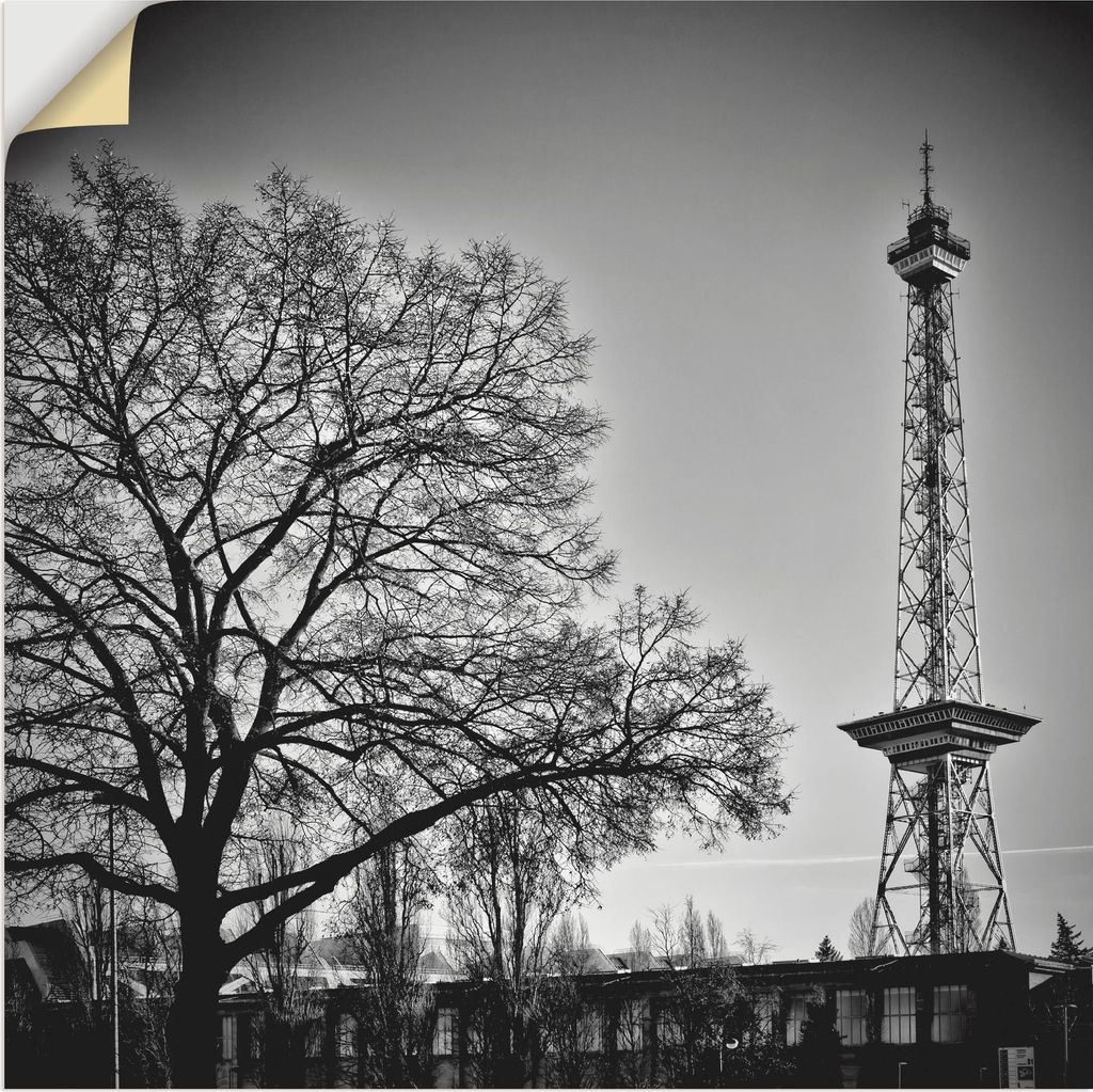 ARTland Wandbild, selbstklebend Berlin Funkturm Größe: 70x70 cm