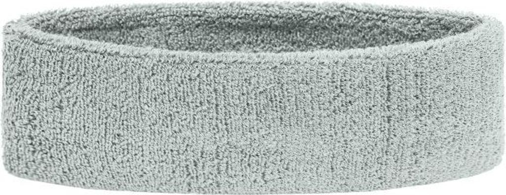 Frottee Stirnband für Sport und Freizeit light-grey, Gr. one size
