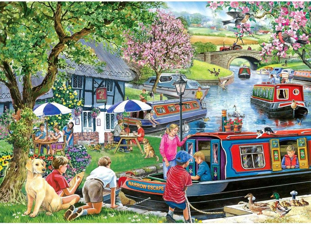 House of Puzzles Puzzle Narrow Escape 1000 Teile Tiere Landschaft