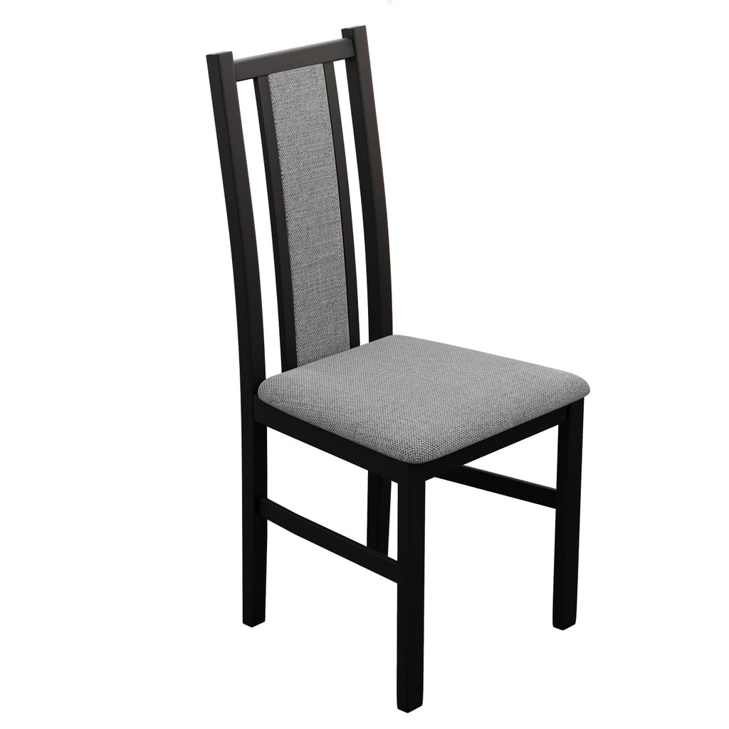 Gepolstertes Esszimmerstuhl TANO Stuhl Esszimmer Beige Polstersessel Küchenstuhl Samtbezug Schwarz Essstühl Inari 91