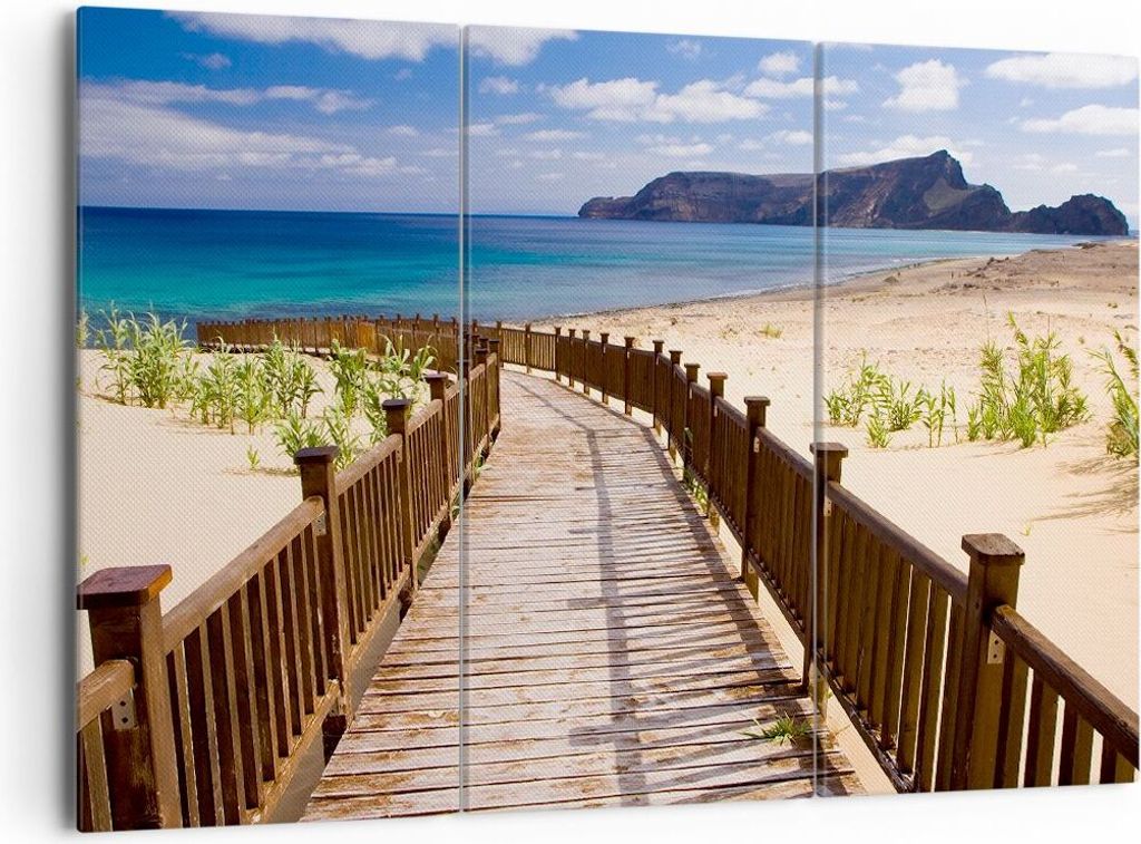 Bild auf Leinwand - Leinwandbild - Ozean Strand Sand Ufer - Produktbild 