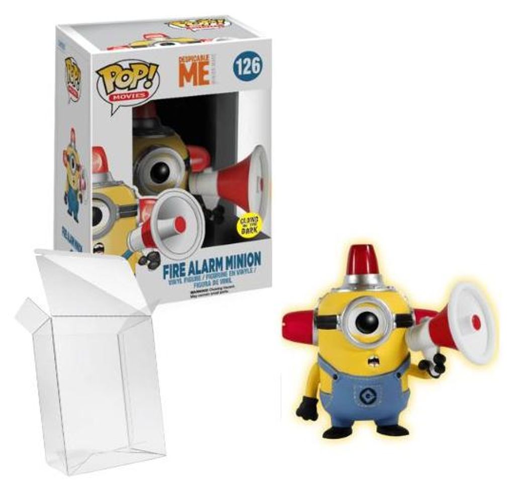Funko Pop! Movies: Despicable Me - Fire Alarm Minion (Glow in the Dark) #126
