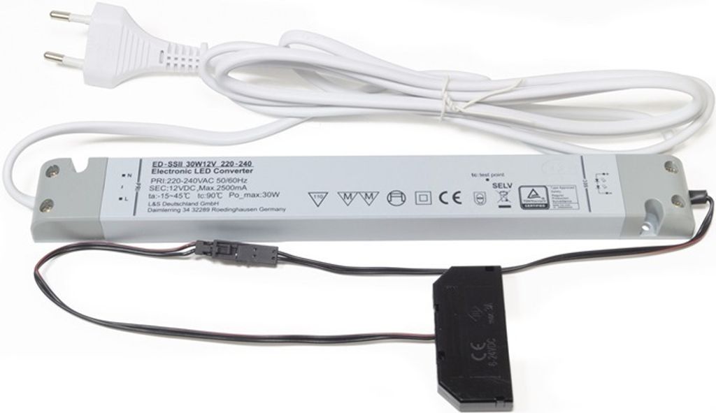 L&S LED-Konverter 230 V 12 V 30 W 6-fach Verteiler Produktbild 