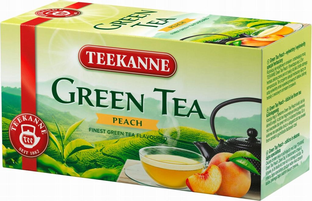 Herbata zielona Brzoskwiniowa Teekanne 20 torebek Obrázek produktu 
