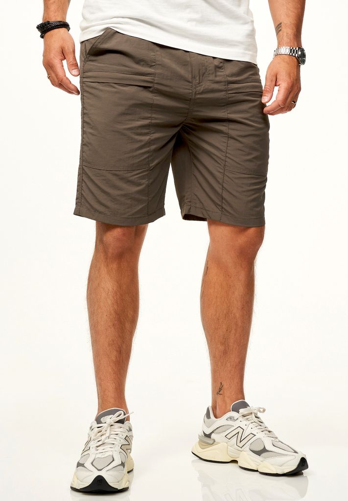 SOULSTAR Herren Trekkingshorts aus 100% Nylon - Leichte Trekkingshorts für Herren Kurze Hose Sporthose mit elastischem Bund als Funktionsshorts