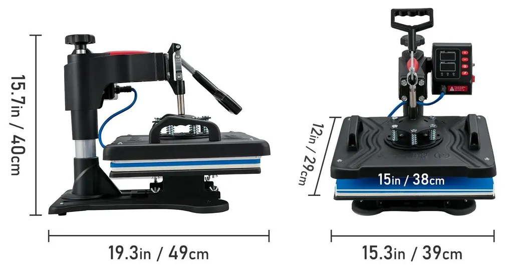 Machine à presser à chaud 5 en 1 Pro - Presse transfert multifonction