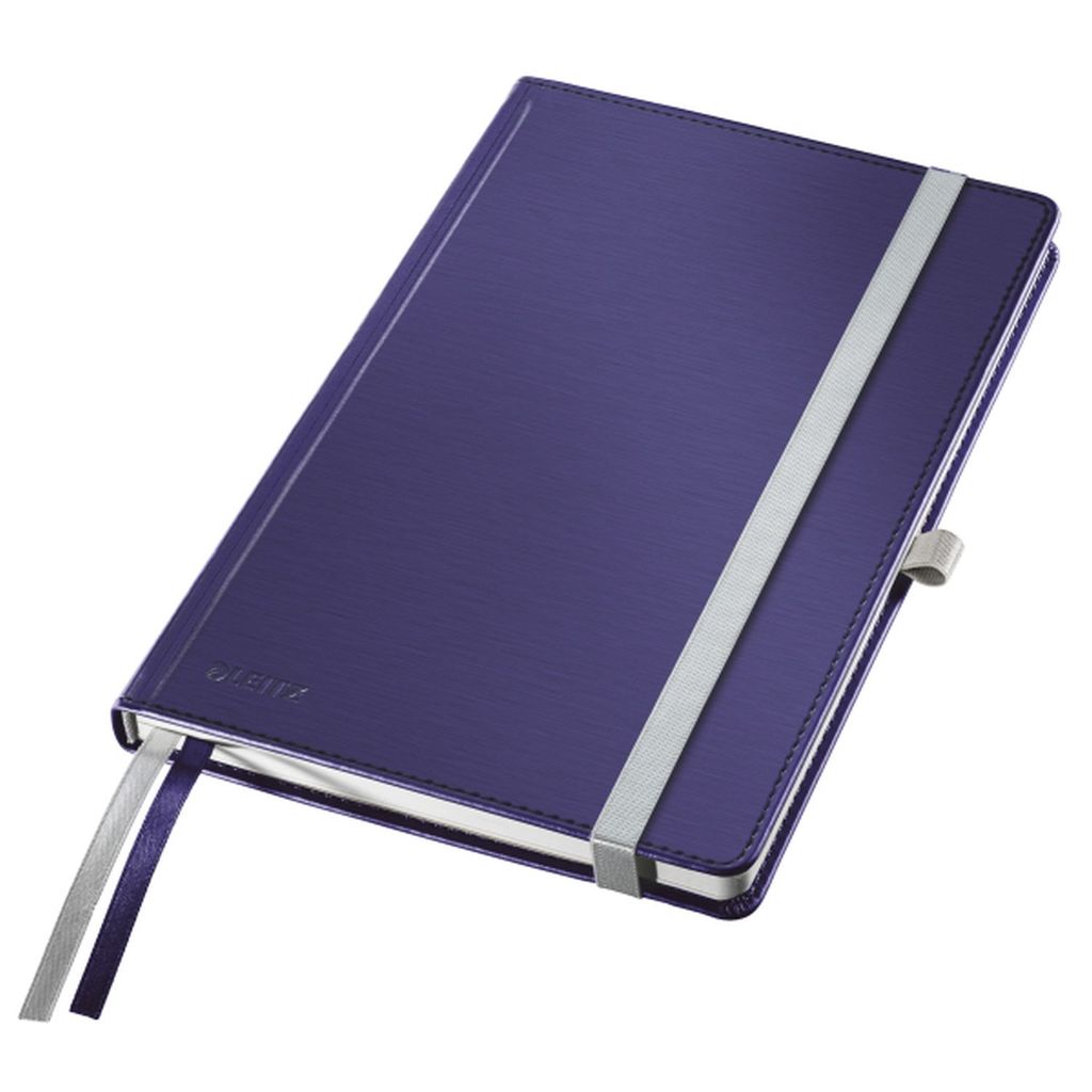 LEITZ Notizbuch DIN A5 kariert, titan blau Hardcover 160 Seiten