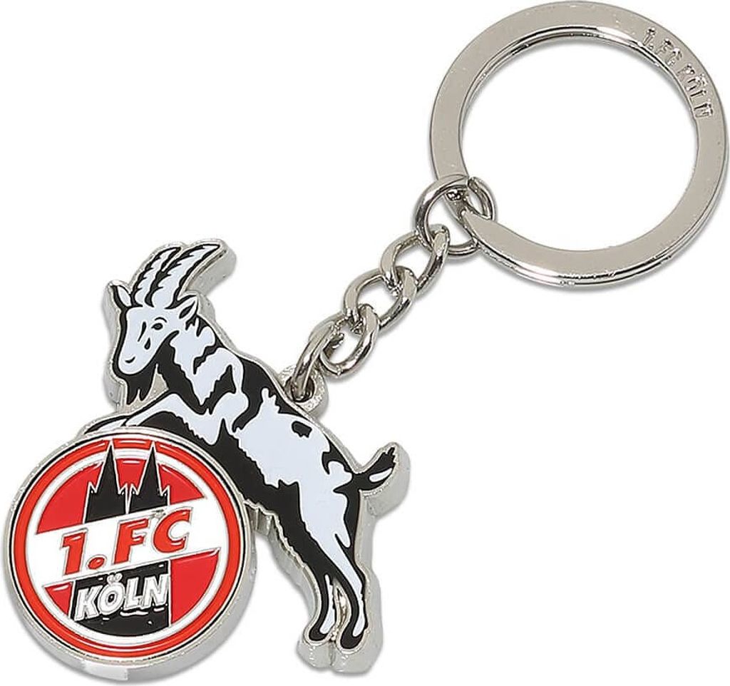 1. Portachiavi FC Köln "Logo" con chip per lo shopping Immagine del prodotto 