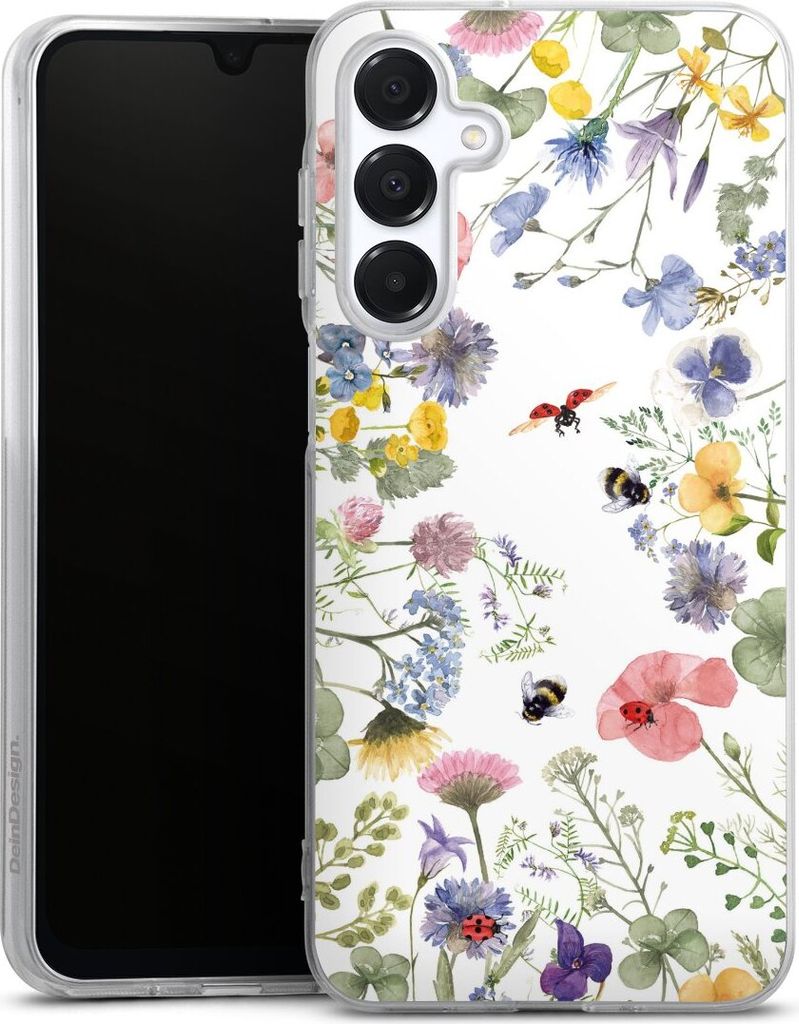 DeinDesign Handyhülle für Samsung Galaxy A16 5G Silikon Hülle Case Smartphone Schutzhülle Biene Blumen Muster