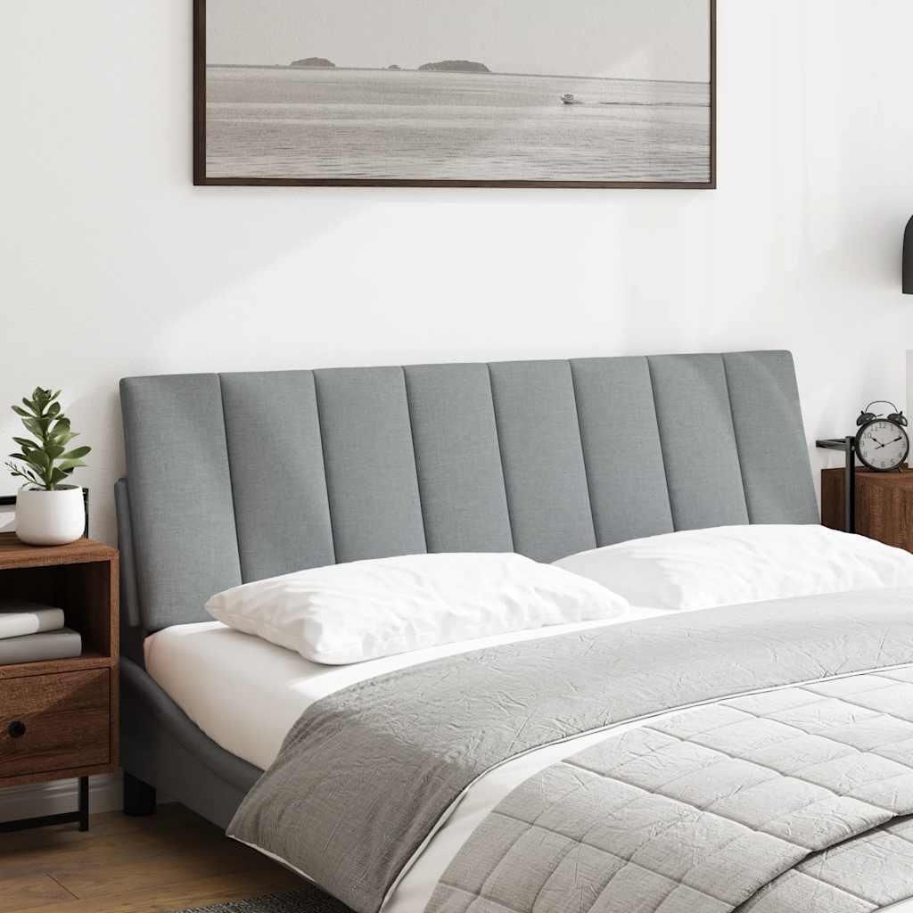 vidaXL Polštář na čelo postele "Hanko" světle šedý 160 cm Obrázek produktu 