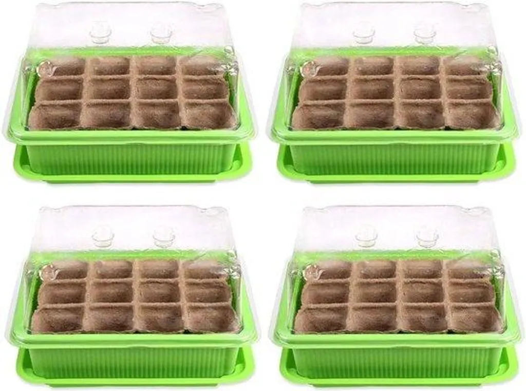 Kit de culture 48 mini-pots pour réussir vos fleurs et légumes maison