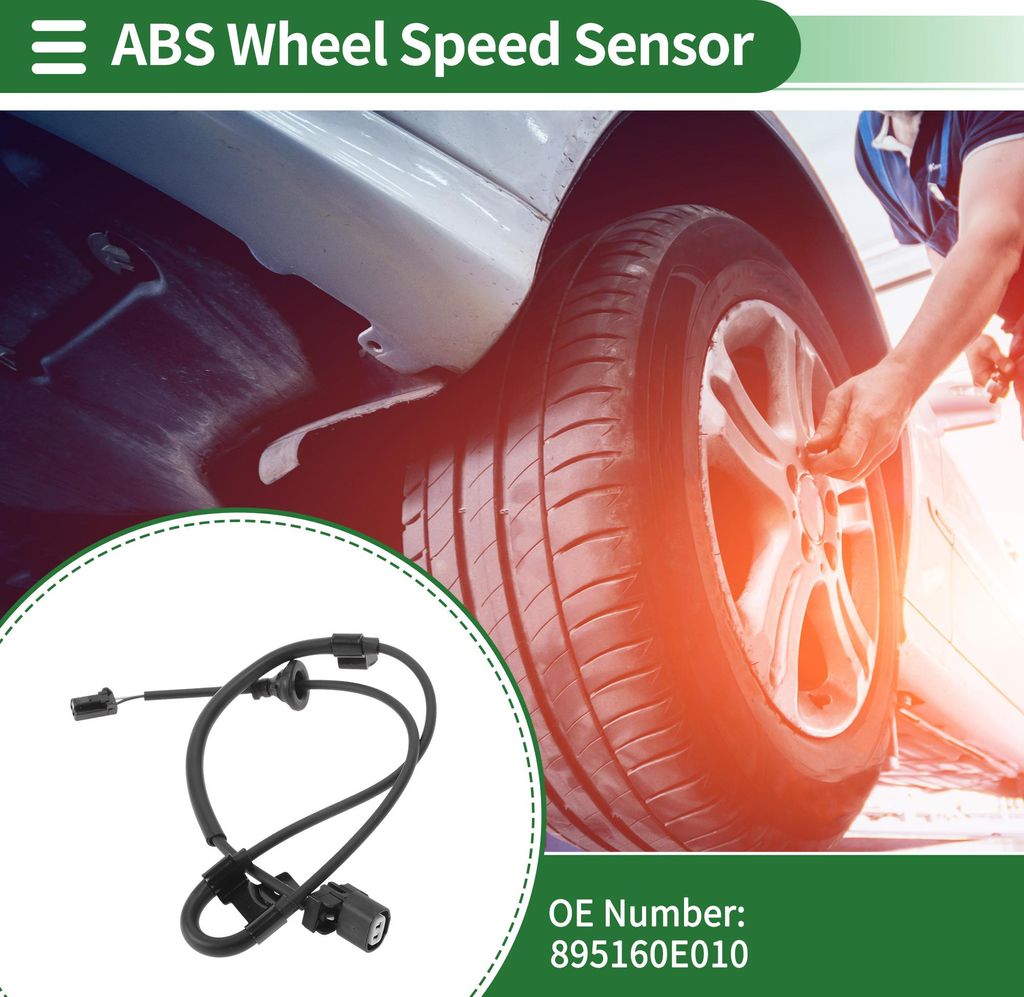 ABS Radgeschwindigkeitssensor ABS Sensor Antiblockiersystem Sensor Nr.895160E010 für Lexus Rx350 2004-2006 1 Stück Hinten Rechts