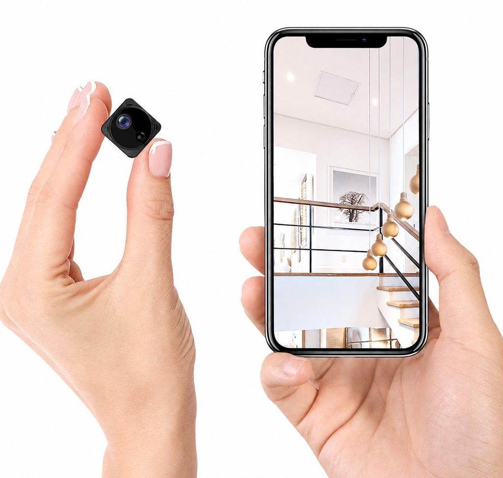 4K Mini WLAN Kamera, kabellose Innenkamera mit PIR Sensor, Produktbild 