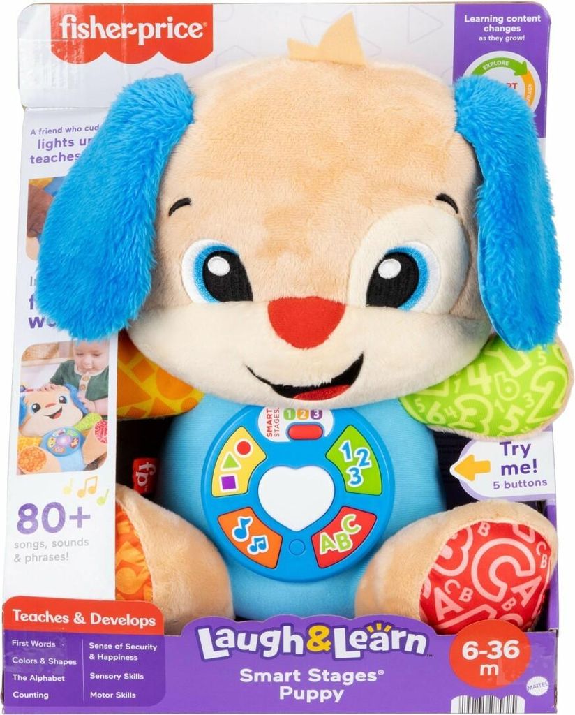 Leerspeelgoed Hondje (blauw/lichtbruin) Productafbeelding 