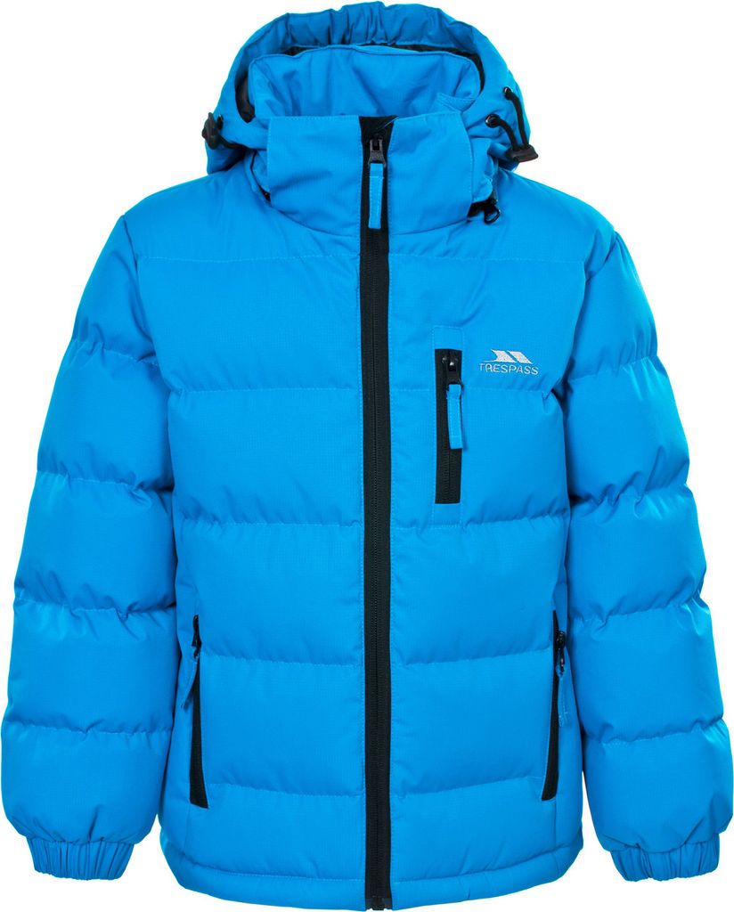 Trespass Junge Steppjacke Tuff mit Kapuze TP4524 (116) (Blau)