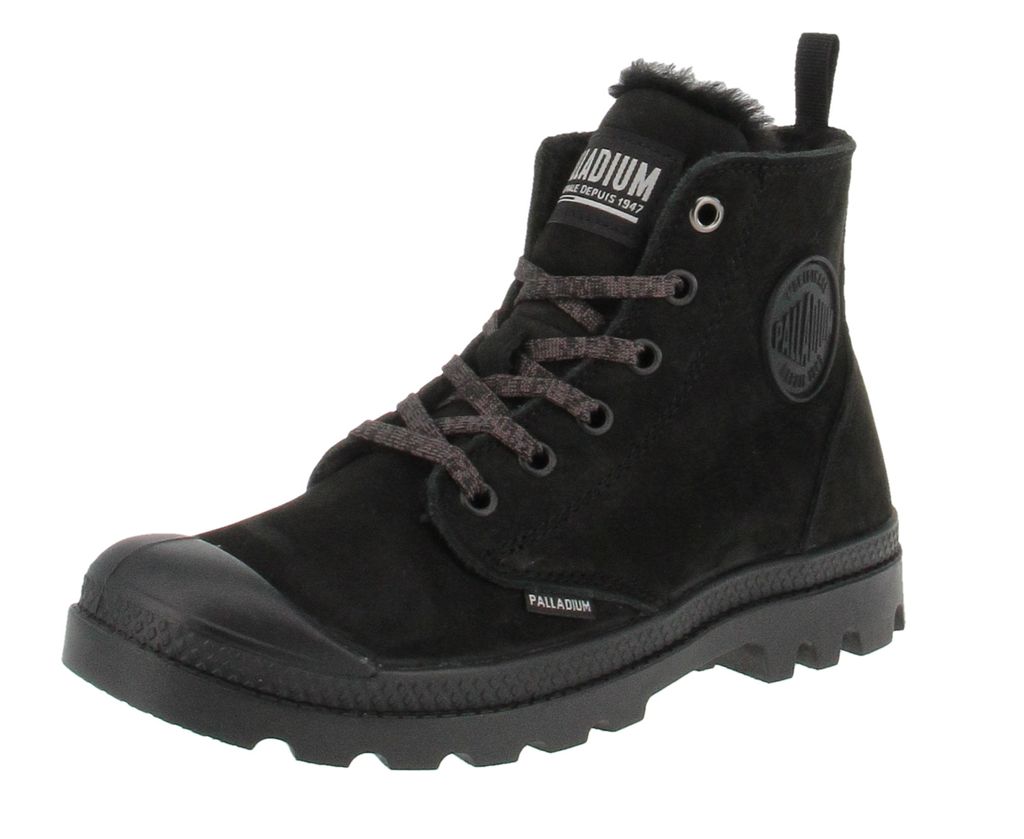 Palladium 95982-010-M Pampa Hi Zip WL - Damen Schuhe Stiefel - Black-Black, Größe:40 EU