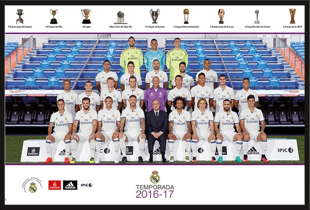 Poster Real Madrid Cadre Shinsuke Amovible et Vitre de Protection