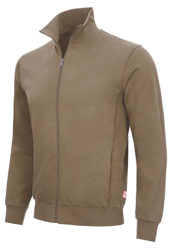 NITRAS Sweatjacke Sweatshirt MOTION TEX LIGHT Gr. XS kahki