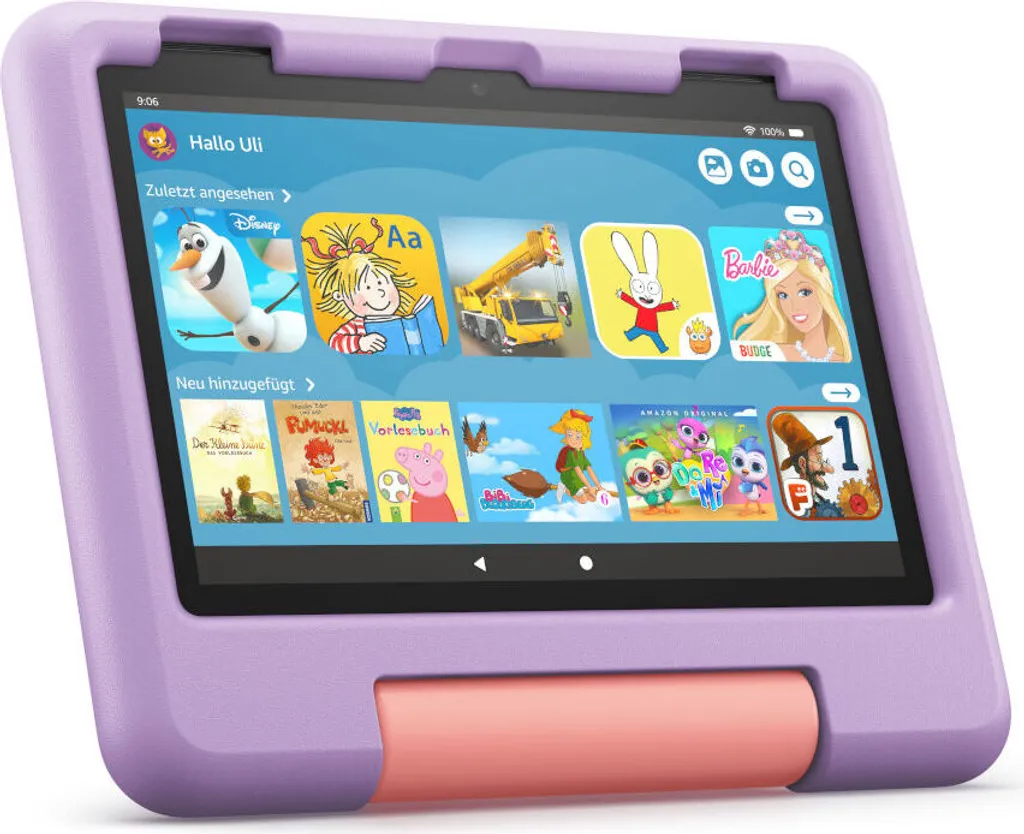 Tablet Amazon Fire HD 8 Kids 2022 32GB WiFi - Custodia Antiurto Viola