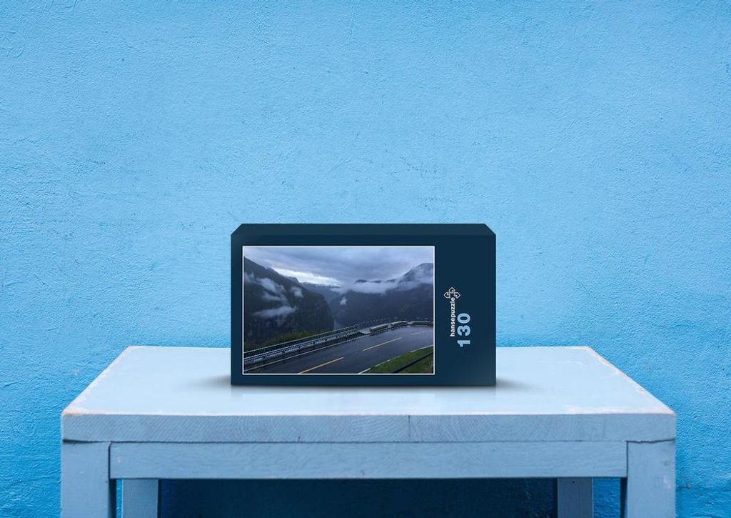 hansepuzzle 73388 - Norwegen Puzzle, 130 Teile, Hintergründe, 28,7 x 20,0cm mit hochwertiger Aufbewahrung, Kartonbox & Beutel