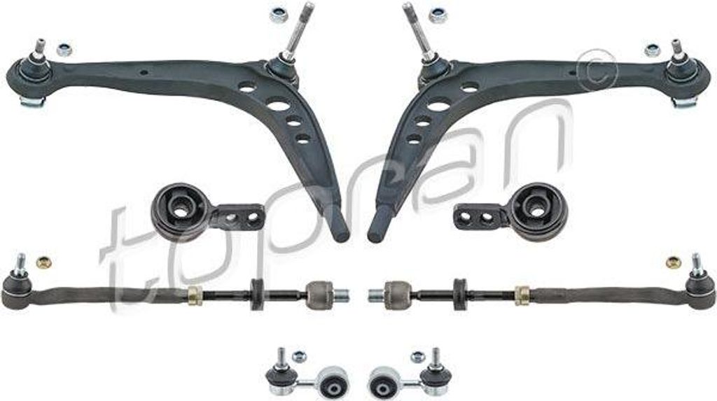 TOPRAN 502 191 Querlenkersatz, Radaufhängung OE 31120KITE36 kompatibel mit 3er E36, Z3er E36