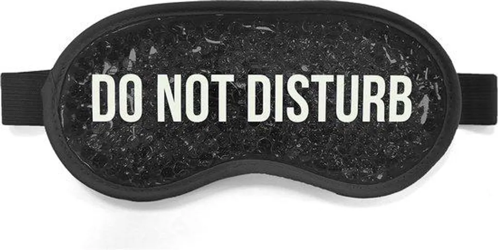 Masque de sommeil noir pour dormir en avion train et voiture calme