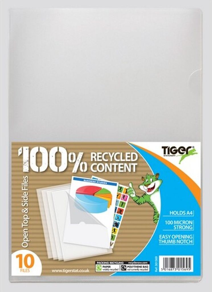 Tiger - Ordner, A4 10er-Pack SG21923 (Einheitsgröße) (Transparent)