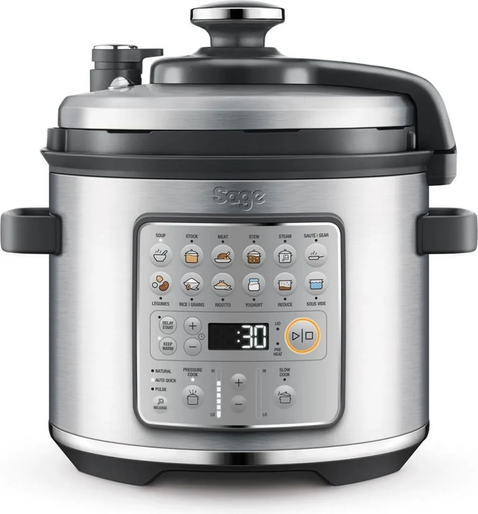 Autocuiseur Sage Fast Slow Go avec 11 Programmes de Cuisson Rapide