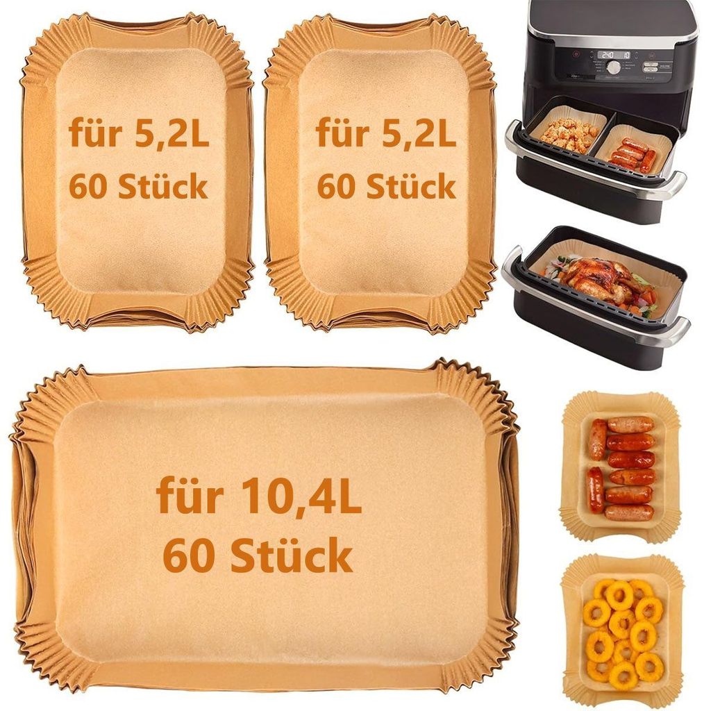 Backpapier für Heißluftfritteuse Airfryer Ninja Foodi Produktbild 