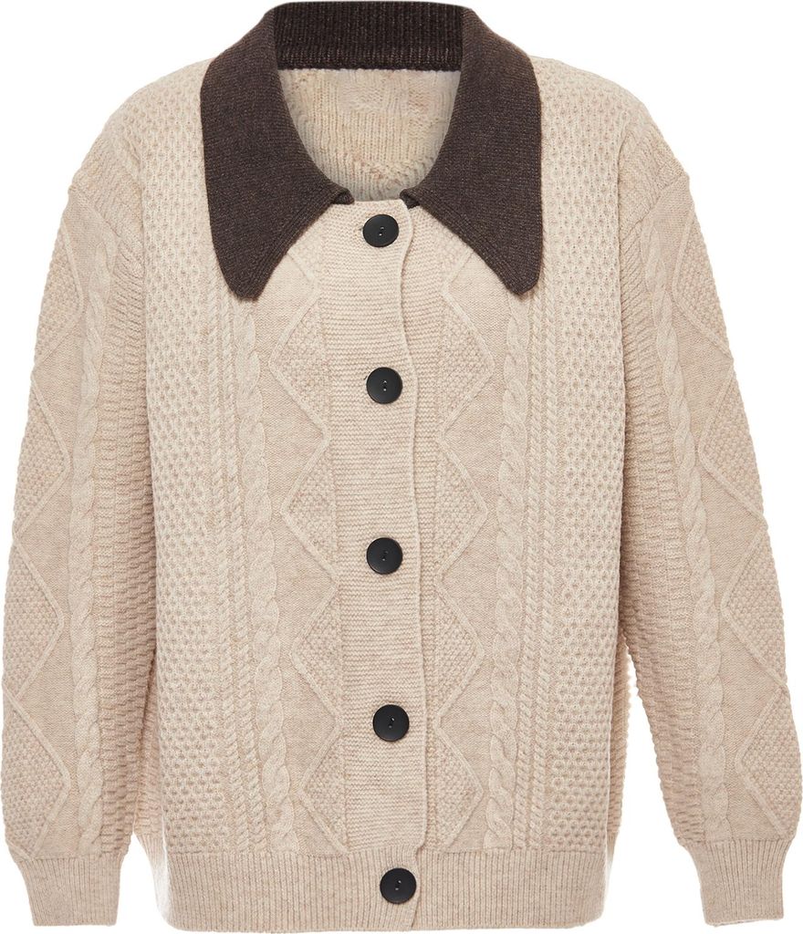 caneva damen strickjacke - beige, M