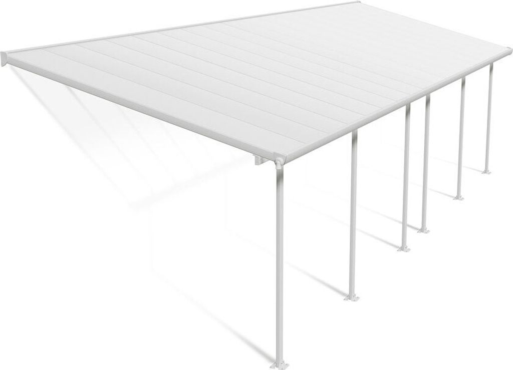 Palram - Canopia Aluminium Terrassenüberdachung Feria Weiß 295x971x305 cm