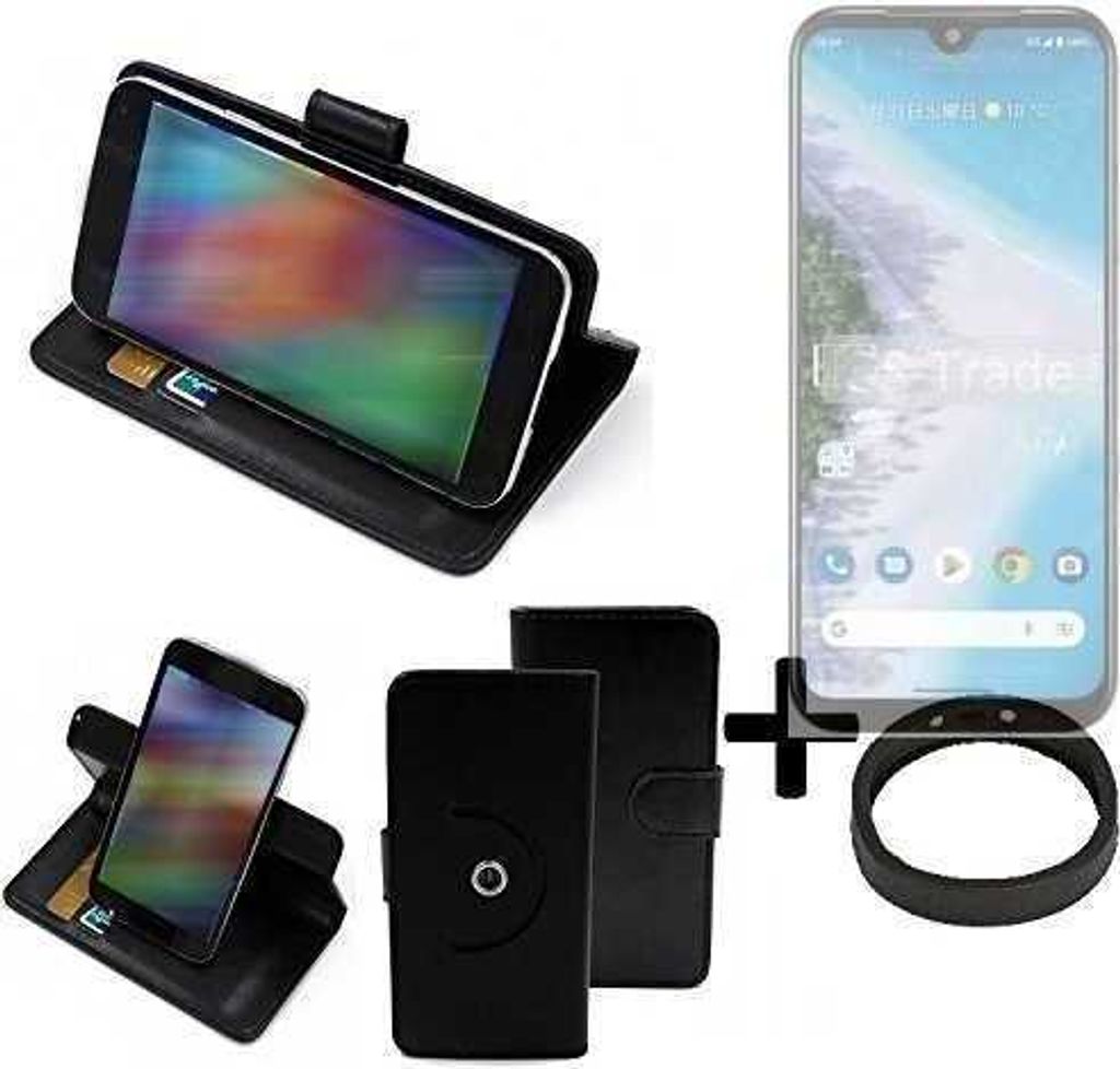 K-S-Trade Case Schutz Hülle kompatibel mit Kyocera Android One S10 + Bumper Handy Hülle Flipcase Smartphone Cover Handy Schutz Tasche Walletcase